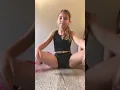 Just stretching before dance