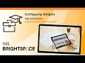 Configuring Widgets Administrator