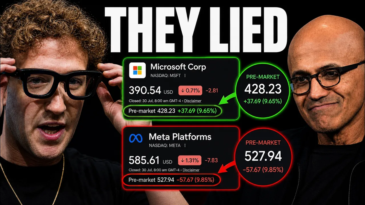 Why Wall Street Is REWARDING Microsoft & PUNISHING Meta (The New Great Divergence)