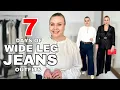 7 WIDELEG JEANS OUTFITS using the PERFECT OUTFIT FORMULA for Apple Shapes
