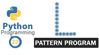 Python Pattern Programs Printing Stars in L Shape