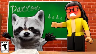 IL MIO PRIMO GIORNO DI SCUOLA SU ROBLOX... ma la prof si arrabbia! 😱