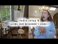 Download Lagu setting up my studio \u0026 saving our neighbors home!!