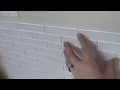 Review of Aspect Glass Peel Stick Subway Tiles ACP A5563 from Menards for Utility Sink Backsplash
