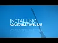 How to Install a Moen Adjustable Towel Bar