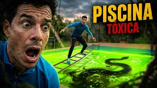 ¡ALGO ME HA MORDIDO! 😱 Pescamos una criatura misteriosa en la PISCINA TÓXICA
