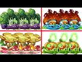 Team BLOCKOLI BUTTERCUP INFERNO JACK O LANTERN - PvZ 2 4 Super Team Plants