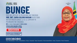 RAIS DKT SAMIA SULUHU HASSAN AKIFUNGUA BUNGE LA 13 LA JAMHURI YA MUUNGANO WA TANZANIA 