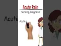 Acute Pain Nursing Diagnosis