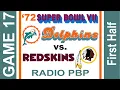 1972 Game 17 - 1st Half