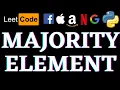 Majority Element Leetcode Python Solution Python