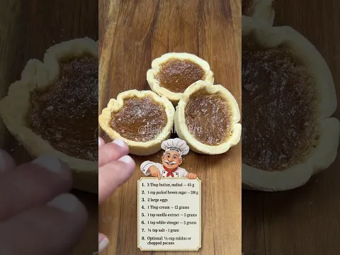 The Best Canadian Butter Tarts Recipe #buttertarts #recipe #food