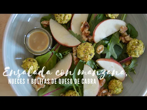 Download MP3 #Ensalada con #manzana, #nueces y bolitas de #queso de cabra