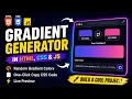 Build a Random Gradient Generator using HTML CSS JavaScript Beginner Project