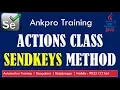 Selenium with Java 32 - Actions class sendKeys method explained in detail with code