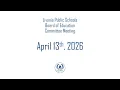 Livonia Public Schools Committee Meeting April 13 2026