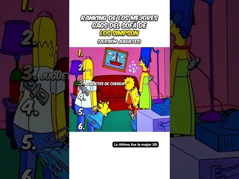 Ranking de los mejores gags del sofá de Los Simpson Verisón Juguetes 😭