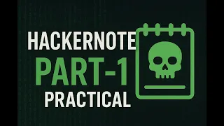 HACKER NOTE PRACTICAL PART - 1 TRYHACKME CTF CRIFOXUL