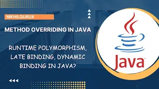 31 Method Overriding in JAVA Hindi Runtime Polymorphism Late Binding Dynamic Binding in JAVA