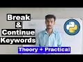 Break and continue keyword in Python programming in Hindi Urdu Learn Python Cyber Warriors