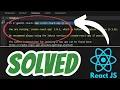 You are running create-react-app 5 0 1 which is behind the latest release 5 1 0 SOLVED React JS