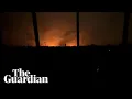 Download Lagu Explosions seen across Gaza night sky as Israel steps up bombardment