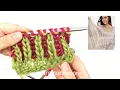 How to work English rib with two colours