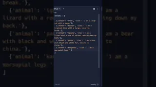 project - Animal Quiz Game in python with