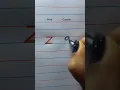 Z print cursive handwriting