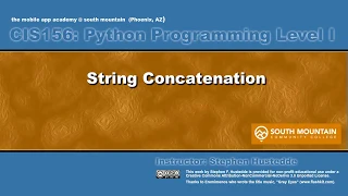 Python 01E - Concatenation