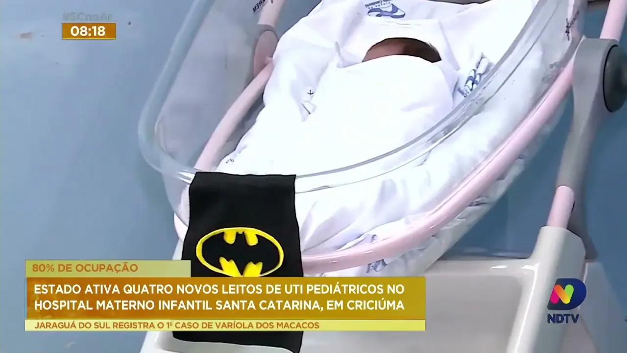 Hospital Materno Infantil Santa Catarina de Criciúma abre 4 novos leitos pediátricos