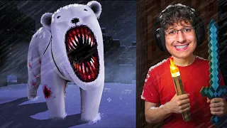 ICE BEAR 2027 INVADIU O MEU MUNDO DO MINECRAFT