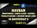 22 Bootstrap 5 Navbar Toggle Navbar Bootstrap 5 Responsive NavBar Part-1