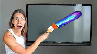 Why I’m Painting ON A BIG SCREEN TV