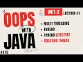 Lecture 11 Unit-2 Aktu OOPs With Java MultiThreading Thread LifeCycle 4th sem BCS-403