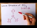 How to Draw the Lewis Structure of PCl3 phosphorus trichloride