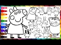 Draw and Color Peppa Pig Her Family and Friends Drawings for Kids