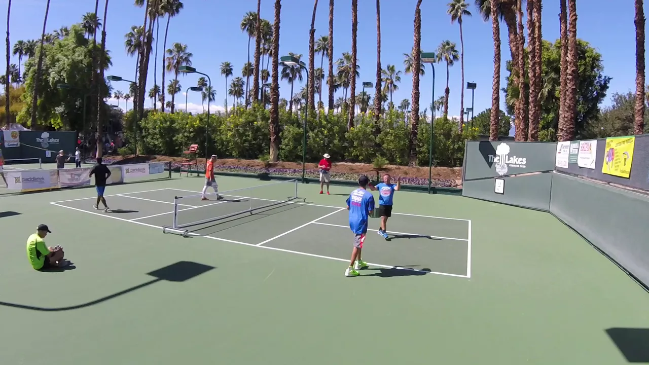 2018 Lakes Pickleball Tournament MD 5.0  Game 1&2 Farias/Johns vs.Coyle/Munro