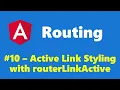 10 - Styling Active Link using routerLinkActive