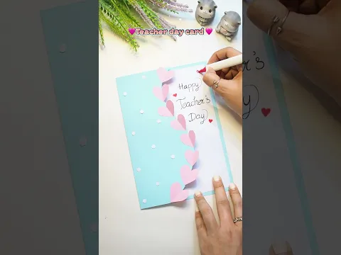 Make This Cute Teacher’s Day Card at Home  #diy #craft#teacher #love