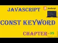 Const keyword - JavaScript Tutorial