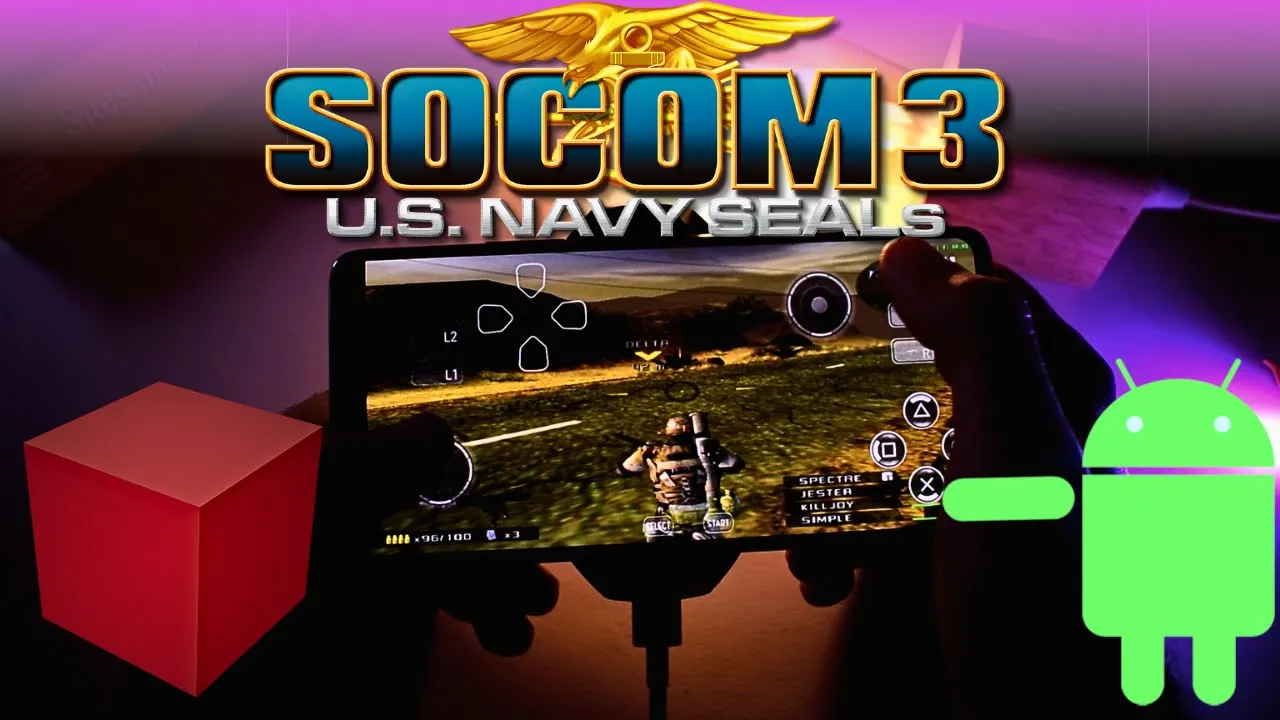 SOCOM 3 U.S. Navy SEALs Android Gameplay | PS2 Emulator Android | Nethersx2 Android