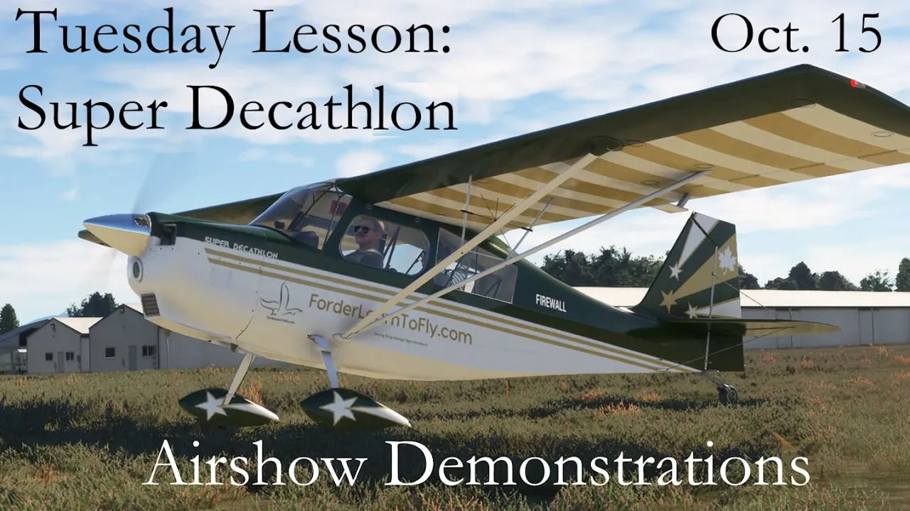 Super Decathlon Aerobatic Airplane Lesson