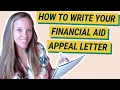 How To Write Your Financial Aid Appeal Letter