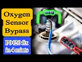 How to Bypass Oxygen Sensor in 4 mints P0420 catalytic converter efficiency below threshold Urdu