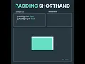 Learn Padding Shorthand in 16 Seconds