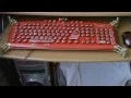 Version TWO RED steampunk keyboard LaFerri