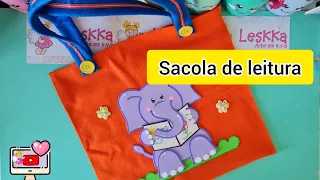 DIY - RECURSO PEDAGÓGICO - SACOLA DE LEITURA