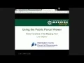 Using the Public Parcel Viewer Basic Functions of the Mapping Tool