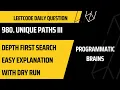 980 Unique Paths III Leetcode Daily Challenge DFS